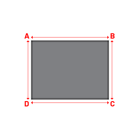 Bâche Rectangle en CoverEco 640 : une bâche simple & efficace Ecolac 640 - 7196 (RAL 7037) - 2.50x1.90m