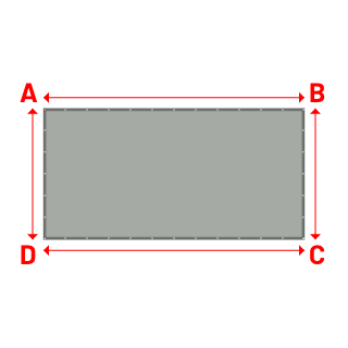 Bâche Rectangle en Protect 670 : La référence en matière de protection étanche Gris clair RAL 7038 - 4.90x2.46m