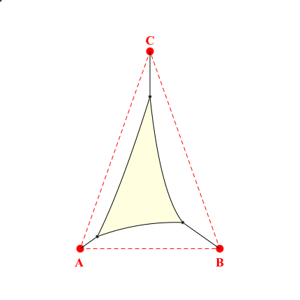 Voile d'ombrage triangle en Soltis Lounge 96 Blanc Cassé 96-1103 - 1,24x1,86x2,14m