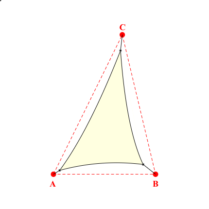 Voile d'ombrage triangle en Soltis Lounge 96 Blanc Cassé 96-1103 - 3,44x4,77x5,53m
