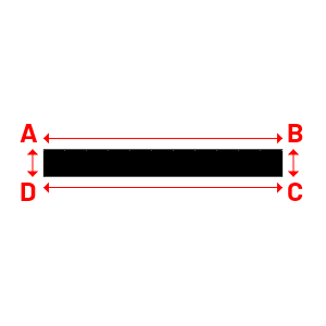 Bâche Rectangle en Protect 670 : La référence en matière de protection étanche Noir RAL 9005 - 7.00x0.80m