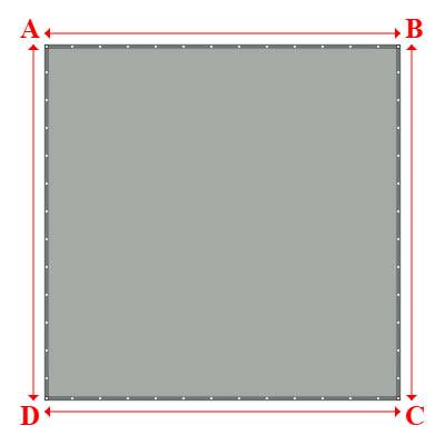 Bâche Rectangle en Protect 670 : La référence en matière de protection étanche Gris clair RAL 7038 - 4.20x4.20m