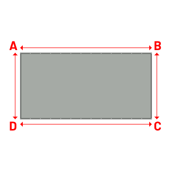 Bâche Rectangle en Protect 670 : La référence en matière de protection étanche Gris clair RAL 7038 - 5.75x2.90m