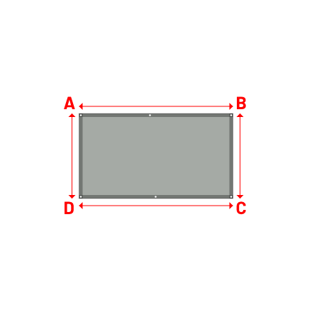 Bâche Rectangle en Protect 670 : La référence en matière de protection étanche Gris clair RAL 7038 - 2.17x1.20m