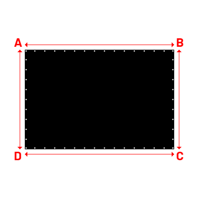 Bâche Rectangle en   - 3.00x2.00m