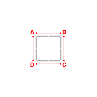 Bâche Rectangle en Protect 670 : La référence en matière de protection étanche Blanc RAL 9016 - 1.00x1.00m