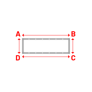 Bâche Rectangle en Protect 670 : La référence en matière de protection étanche Blanc RAL 9016 - 1.55x0.50m