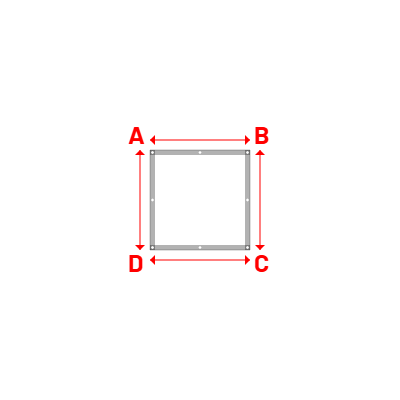 Bâche Rectangle en Protect 670 : La référence en matière de protection étanche Blanc RAL 9016 - 1.00x1.00m