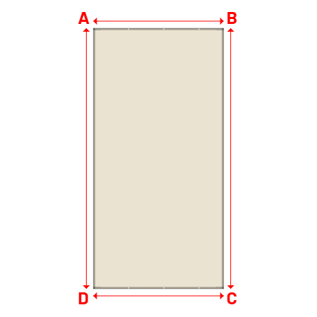 Bâche Rectangle en Protect 670 : La référence en matière de protection étanche Blanc perlé RAL 1013 - 3.50x7.00m