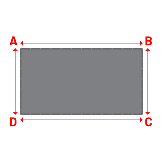 Bâche Rectangle en CoverEco 640 : une bâche simple & efficace Ecolac 640 - 7196 (RAL 7037) - 5.80x3.15m