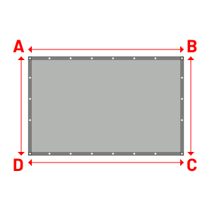Bâche Rectangle en MaxiProtect 900 : Protection & grammage renforcé Gris agate RAL 7038 - 2.20x1.40m