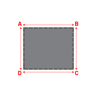 Bâche Rectangle en CoverEco 640 : une bâche simple & efficace Ecolac 640 - 7196 (RAL 7037) - 2.03x1.70m