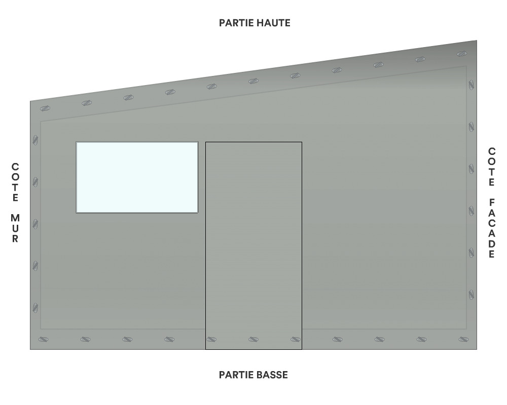 Bâche de façade pour mobil-home