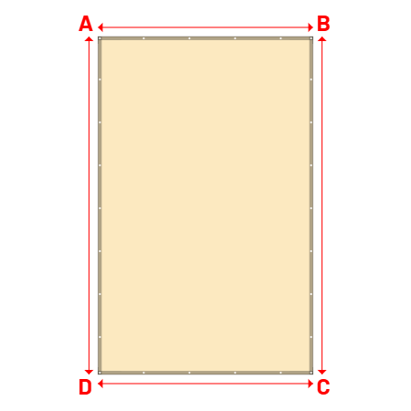 Bâche Rectangle en Protect 670 : La référence en matière de protection étanche Beige ral 1015 - 3.00x4.72m