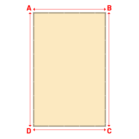 Bâche Rectangle en Protect 670 : La référence en matière de protection étanche Beige ral 1015 - 3.00x4.72m
