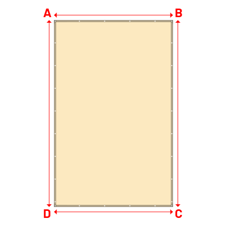 Bâche Rectangle en Protect 670 : La référence en matière de protection étanche Beige ral 1015 - 3.00x4.72m