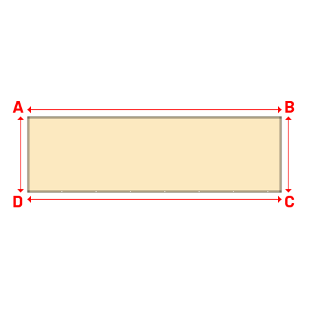 Bâche Rectangle en Protect 670 : La référence en matière de protection étanche Beige ral 1015 - 6.02x1.80m