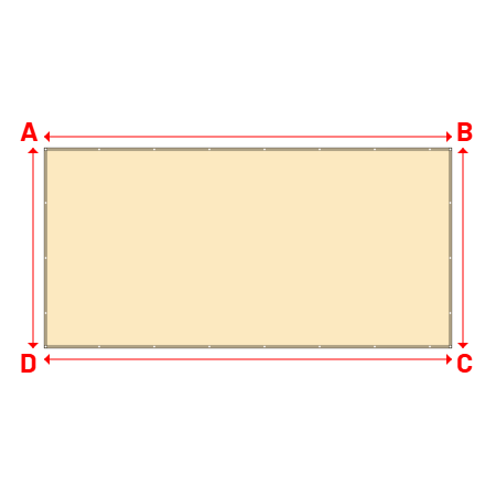 Bâche Rectangle en Protect 670 : La référence en matière de protection étanche Beige ral 1015 - 6.10x3.00m