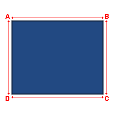 Bâche Rectangle en Solar 590 : bâche spéciale protection solaire & grand choix de coloris Bleu nuit - 502V3-2161C - 3.71x2.98m