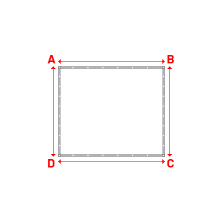 Bâche Rectangle en Protect 670 : La référence en matière de protection étanche Blanc RAL 9016 - 2.15x1.82m