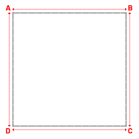 Bâche Rectangle en Protect 670 : La référence en matière de protection étanche Blanc RAL 9016 - 4.14x4.14m