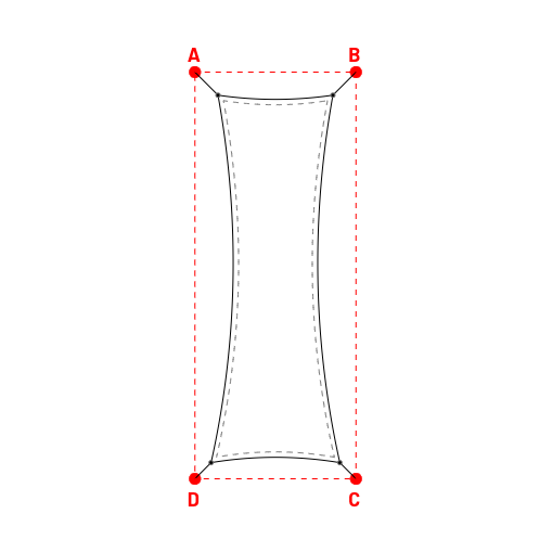 Voile d'ombrage rectangle en AustralMesh - Toile d'ombrage ajourée Blanc (112 AustralMesh) - 2,12x6,78x2,37x6,78m