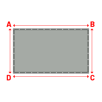Bâche Rectangle en Protect 670 : La référence en matière de protection étanche Gris clair RAL 7038 - 2.45x1.45m