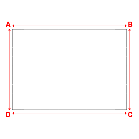 Bâche Rectangle en Protect 670 : La référence en matière de protection étanche Blanc RAL 9016 - 8.30x5.90m
