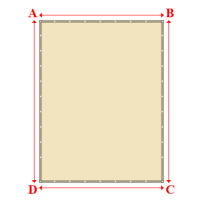 Bâche Rectangle en Soltis Horizon 86 Champagne 86-2175 - 2.45x3.20m