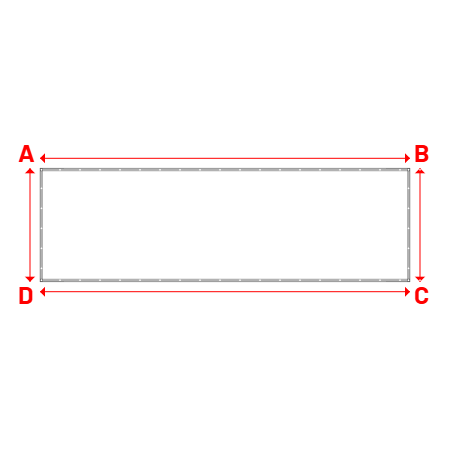 Bâche Rectangle en Protect 670 : La référence en matière de protection étanche Blanc RAL 9016 - 6.20x1.90m