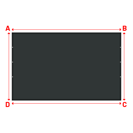 Bâche Rectangle en Protect 670 : La référence en matière de protection étanche Gris anthracite RAL 7016 - 3.70x2.30m