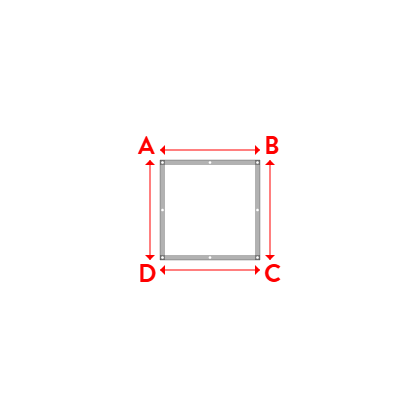 Bâche Rectangle en Protect 670 : La référence en matière de protection étanche Blanc RAL 9016 - 1.00x1.00m