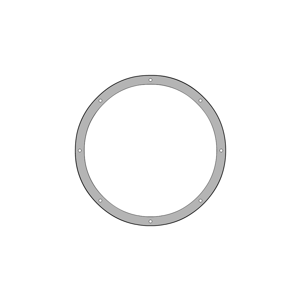 Bâche plate ronde en Protect 670 : La référence en matière de protection étanche Blanc RAL 9016 d'une diamètre de 1m