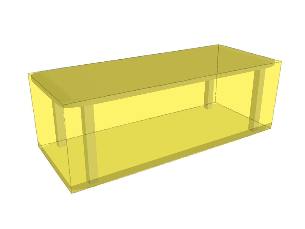 Table de jardin rectangle en Protect 670 : La référence en matière de protection étanche Jaune citron RAL 1018