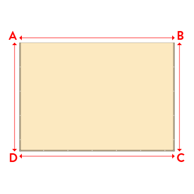 Bâche Rectangle en Protect 670 : La référence en matière de protection étanche Beige ral 1015 - 5.00x3.50m