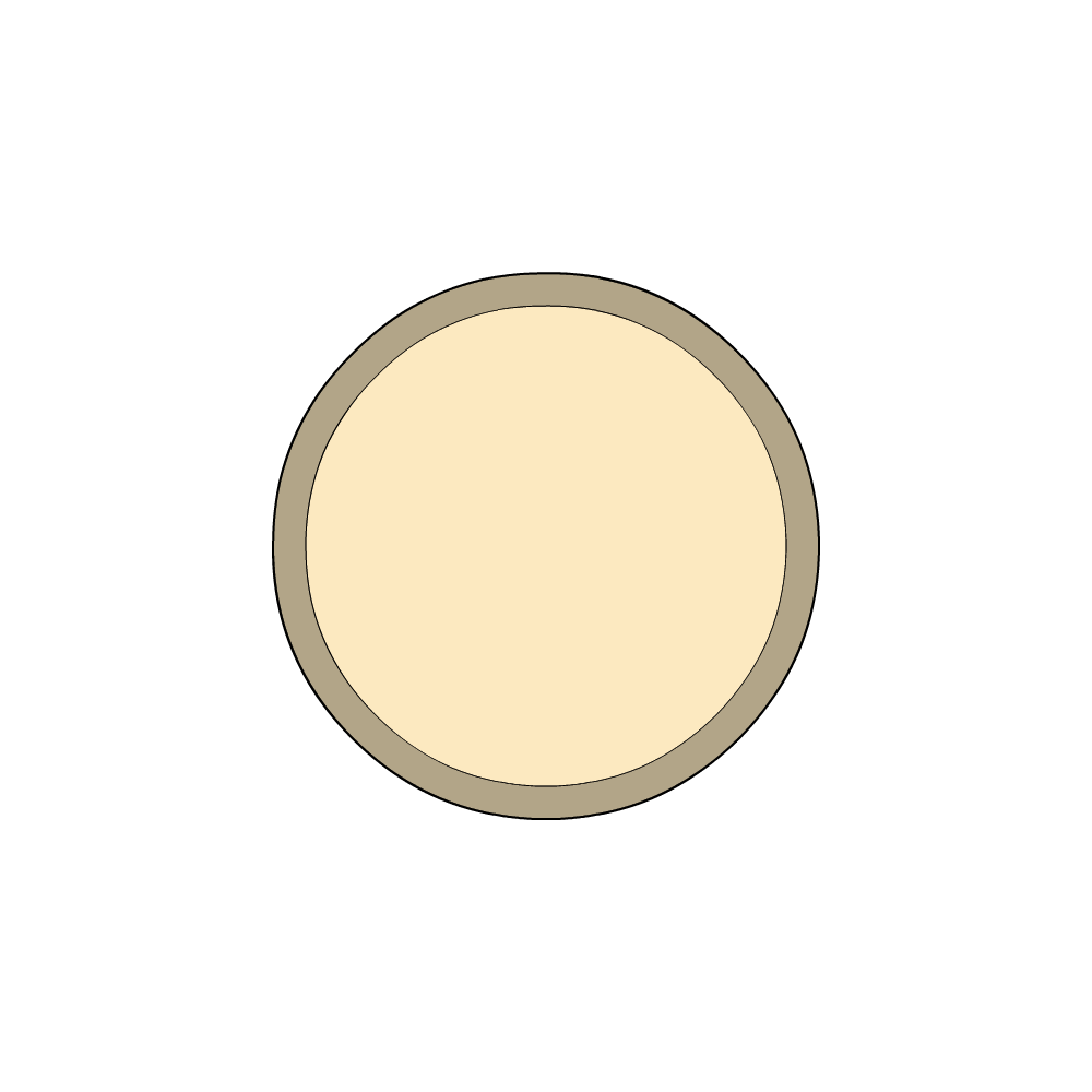 Bâche plate ronde en Protect 670 : La référence en matière de protection étanche Beige ral 1015 d'une diamètre de 3m