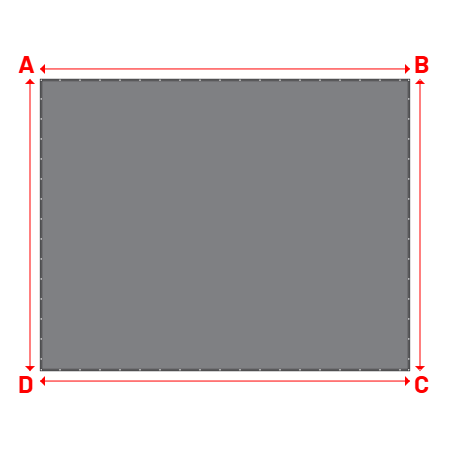 Bâche Rectangle en CoverEco 640 : une bâche simple & efficace Ecolac 640 - 7196 (RAL 7037) - 7.60x6.00m