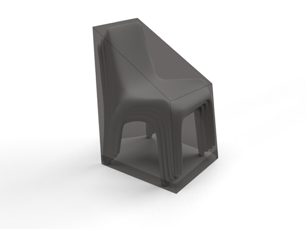 Chaise de jardin en MaxiProtect 900 : Protection & grammage renforcé Noir foncé RAL 9005