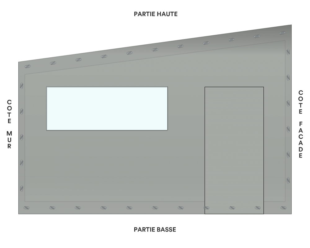 Bâche de façade pour mobil-home
