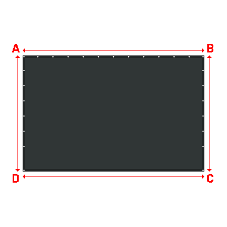 Bâche Rectangle en Protect 670 : La référence en matière de protection étanche Gris anthracite RAL 7016 - 3.60x2.30m