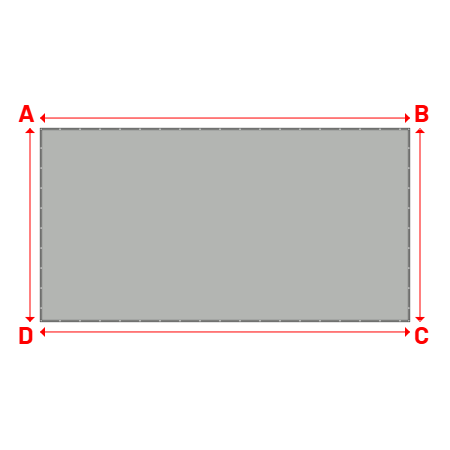 Bâche Rectangle en MaxiProtect 900 : Protection & grammage renforcé Gris agate RAL 7038 - 8.30x4.35m