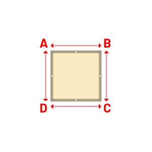 Bâche Rectangle en Protect 670 : La référence en matière de protection étanche Beige ral 1015 - 1.00x1.00m