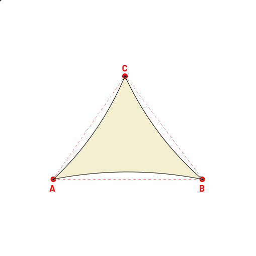 Voile d'ombrage triangle en AustralMesh - Toile d'ombrage ajourée Naturel (759 AustralMesh) - 5,92x5,11x4,99m