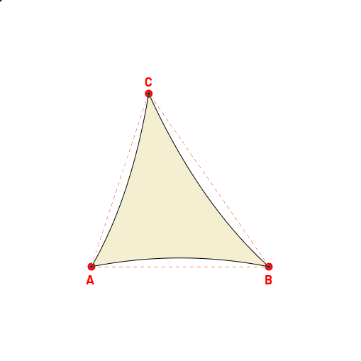 Voile d'ombrage triangle en AustralMesh - Toile d'ombrage ajourée Naturel (759 AustralMesh) - 5,00x5,93x5,14m