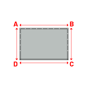 Bâche Rectangle en Solar 590 : bâche spéciale protection solaire & grand choix de coloris Galet - 502V3-2171C - 1.72x1.13m