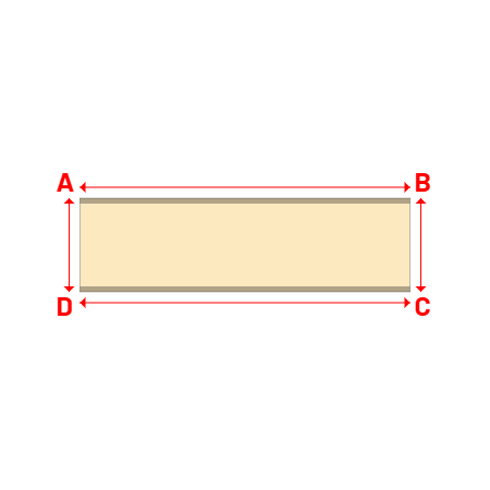 Bâche Rectangle en Protect 670 : La référence en matière de protection étanche Beige ral 1015 - 3.03x0.86m