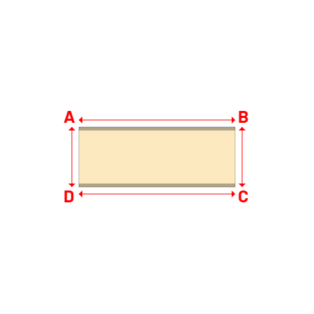 Bâche Rectangle en Protect 670 : La référence en matière de protection étanche Beige ral 1015 - 2.24x0.86m