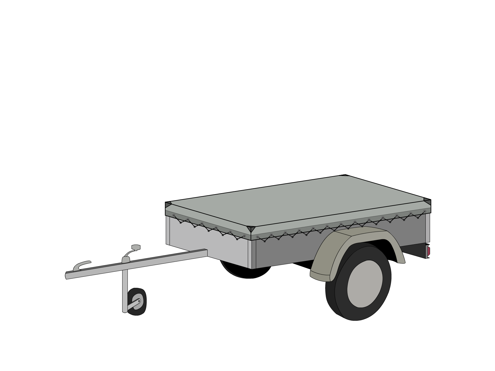 Bâche pour remorque BW Trailers en Protect 670 : La référence en matière de protection étanche Gris clair RAL 7038