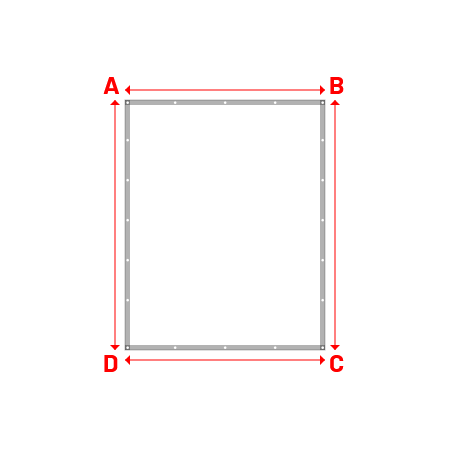 Bâche Rectangle en Protect 670 : La référence en matière de protection étanche Blanc RAL 9016 - 2.00x2.50m