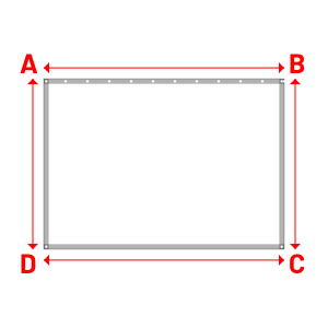 Bâche Rectangle en Protect 670 : La référence en matière de protection étanche Blanc RAL 9016 - 2.40x1.70m